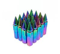 KIXZSAZ 20 Pieces/Set Car Exterior Wheel Hub Nut Hexagonal Screw Replacement Part Universal Auto Mounted Repairing Accessory, Colorful