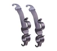 KIXZSAZ 2pack/lot Travel Clothes Hanger Clothes Wrinkle-free On Road Multi-Function Car Rear Trunk Mounting Bracket Hook Plastic