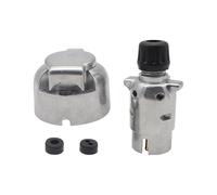 KIXZSAZ 2pcs Aluminum Alloy 7 Pin Male Female Round Trailer Plug Plug Socket Trailer Socket Set Safe Reliable