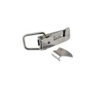 KIXZSAZ 2Pcs Box Hook Lock Safety Locking Stainless Steel Spring Loaded Latch Toggle Buckle Sliding Door Window Hardware