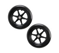 KIXZSAZ 2pcs/set Flexible Wheel For Wheelchair Rear Wheels - Practical And Durable PU Manual Wheelchair Rear Wheel Anti Skid, black