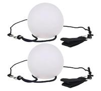 KIXZSAZ 2piece Led Luminous Fling Ball Toys Clubs And Rave Parties These LED Light Up Poi Balls Are Dancing And Having Fun
