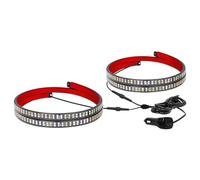KIXZSAZ 2x Emergency Cars LED Light Strip Hazards Warning 70 Inches Last Memory Recall Last Memory Recall. Law Enforcement Etc, White+Red