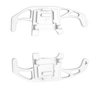 KIXZSAZ 2X Steering Wheel Shift Paddle Extended Shifter Classic and Timeless Enhances Room Appearance Aluminum Alloy Elegant, Silver