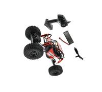 KIXZSAZ 35km/h High Speed Rock Buggy 1/10 Racing RC Car for Off-Road Crawler Vehicle Versatile and Durable Radio Trucks, Red, 310mm Wheelbase Rock Buggy