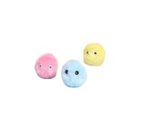 KIXZSAZ 3Pcs Training Smart Cat Toys Automatic Rolling Ball Plush Animals Touch Indoor Pet Interactive Squeaky Accessory