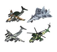 KIXZSAZ 4x Alloy Diecast Metal Jet Plane Pullback Mechanism Fighter Toys Enhanced Performance Aircraft Models, Camo