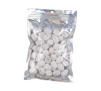 KIXZSAZ 50pcs/set Mini Artificial Easter Eggs Easter Decorations Whimsical Spring Home Accent Simple And Convenient Artificial Bird Egg Ornament Holiday Decor, white, 2x2.5cm