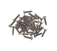 KIXZSAZ 50piece Guitar Bass Parts Strong And Durable Metal Screws For Electric Guitar Pickguard And Bass Scratch Plate, Bronze 2.5x12mm, 50 pcs