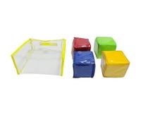 KIXZSAZ 6 Sided Stacking Blocks Teaching Cubes Toys Support Playtime Adventures Helping Kids Learn Skills Game Prizes Learning Dice Set 6 Sided Clear Pocket Dice Toy