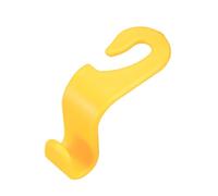 KIXZSAZ ABS Auto Headrest Hook Hanging Heavy Duty Internal ple Style Seat Back Plastic Bag Hanger Bracket Rack Accessories, Yellow