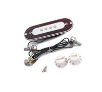 KIXZSAZ Acoustic Electric Cigar Box Guitar Sound Hole Pickup 4 String