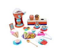 KIXZSAZ Afternoon Tea Cake Toy Set Kitchen Toys Bundle Learn While Playing With Safe Engaging Ice Cream Making Fun Early Educational Developmental Toy Birthday Gift