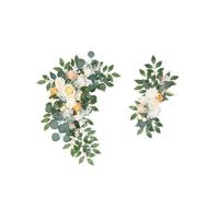 KIXZSAZ Artificial Flower Arch Decor Light Champagne Wedding Door and Wall