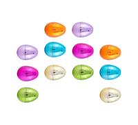 KIXZSAZ Assorted Bright Fillable Easter Eggs Colorful Holiday Gift Ideas Fun Fillers Kids Activities Materialfillable Easter Eggs Made of Pp Basket Stuffers, Plating, 6x4.3cm