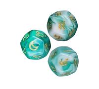 KIXZSAZ Astrology Dice Polyhedral D12 Board Game Props Constellation Dice Clear Numbers Fun Essential For Game Nights And Teaching Math Constellation Astrology Role Play, Style D