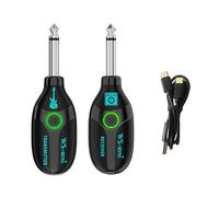 KIXZSAZ Audio Cordless Guitar System Transmitters Receiver Compact Mini Gear For Musicians Compact And Easy To Carry. Package Includes Transmitters Professional Guitar Cordless