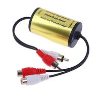 KIXZSAZ Audio Noise Filter Suppressor Brings Exceptional Sound To Car Audio And Home Stereo While Eliminating Distortion Ground Loop Isolator With Male Female Connector