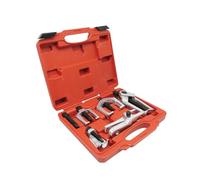 KIXZSAZ Automotive Equipment Parts Hand Tool Vehicles Remarkable Ball Joint Separator Pitman Arm Puller Set for Tough Repairs Adjustable Tie Rod End Puller Storage Case Repair, Red