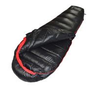 KIXZSAZ Backpacking Mummy Sleeping Bag Compact Thermal Insulation Waterproof Down Sleeping Mattress Camping Hiking Thermal Insulated Warm Sleep Bag Weather, Black 1000g, 210x80cm