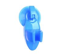 KIXZSAZ Bathroom Wall-mounted Shower Holders Punch-Free Movable Bracket Powerful Suction Seat Bathing Room Suctorial Pedestal, Blue