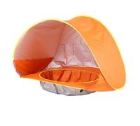 KIXZSAZ Beach Tent with Swimming Pool Portable and Foldable Tent for Boys and Girls Indoor and Outdoor Game, Orange