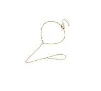 KIXZSAZ Beautiful Hand Accessories Finger Ring Bracelet Gift Elegant Adjustable Size Women Girls Celebrating Special Occasions Ring Hand Harness Beaded Jewelry Party Tool