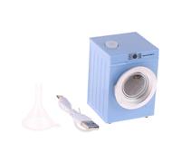 KIXZSAZ Beautifully Crafted 1/12 Dollhouse Miniature Washing Machine Adding Realism To Dollhouse Furniture And Creative Play Sets Mini Drum Washing Machine Decoration Life Scene, Blue, 5.1x4.6x7cm