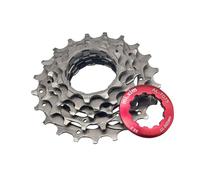 KIXZSAZ Bicycle Sprocket 5 Speed Cassette Performance Upgrade 11-13-15-18-21T Hollow Compact Lightweight Bike Accessory Bicycle Cassette Flywheel Accessory Replace Parts, Red, 8.6x8.6x2.2cm