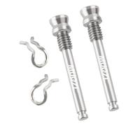 KIXZSAZ Bike Brake Caliper Bolt Titanium Bolts For Disc Brake Pads Pins Exceptional Low Wear Rate And Precision Engineering Bike Caliper Bolt Screws With Snap Rings, silver, 31mm 10mm