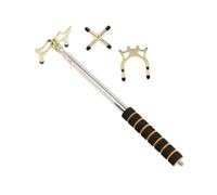 KIXZSAZ Billiard Cue Bridge Head Stainless Steel Provides Ergonomic Grip Indoor Billiards Fun Crafted Stainless Steel Pool Bridge Stick Accessory Pool Cue Indoor Game, Gold, 35cm