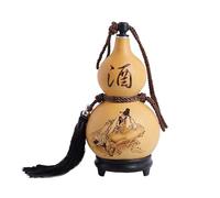 KIXZSAZ Birthdays Hanging Rope Wine Gourd Practical and Decorative Piece for All Occasions Hollow Calabash Chinese Pumpkin for Drinks Holder Wine Gourd Outdoor Portable Water Bottle Gifts