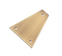 KIXZSAZ Blank Aluminum Alloy Rod Cover ACCS for Import for Jackson Guitar Premium Aluminum Alloy Rod Cover for Imported for Jackson Guitar, Bronze, 37x45mm