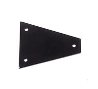 KIXZSAZ Blank Aluminum Alloy Rod Cover ACCS for Import for Jackson Guitar Premium Aluminum Alloy Rod Cover for Imported for Jackson Guitar, Black, 37x45mm