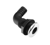 KIXZSAZ Boat Scupper Elbow Black Connector Nylon Hose Outlet Thru Hull Bilge Vent Fitting Replacement Boats Marine Sail, 20mm Elbow