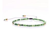 KIXZSAZ Bracelet Knitted Beads 3mm Bracelets Minority Comfortable Skin-Friendly Jewelry Findings Accessories Ladies Office Commute, Green
