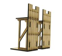 KIXZSAZ Build 3D Wooden Puzzle Fortress Building Model While Encouraging Deliberate Learning And Teamwork For Aspiring Architects 1/72 Fortress Building, small right angle, 8-12cm