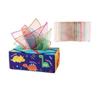 KIXZSAZ Busy Pull Tissues Interactive Sensory Box Skills Fun Rub Essentials For Creative Early Learning To Meet Babys Desire To. Kids Early Learning Dance , 20 silk scarves