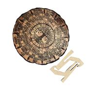 KIXZSAZ Calendar Wood Wheel Desk Office Yule Altar Year Decorative Birch Plywood Whether Are Nature Lover Altar Calendar Wooden, S（About 12cm）