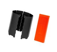 KIXZSAZ Camp Stove Wind Screen Folding Stove Wind Features Portable Storage Box For Convenient Transport During Excursions Camping Windscreen Outdoor Windshield