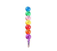 KIXZSAZ Cartoon Face Print Pencils Handheld Man-carried Lovely Graffiti Pen Writing Stationery Present for Children Crayon