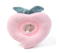 KIXZSAZ Cat Neck Cone Fruit Shaped Puppy Accessories Elizabethan Collars Cotton Adjustable Dogs Recovery Collar Toast Kitten Cones, Peach Pattern, M
