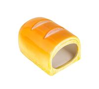 KIXZSAZ Ceramic Hamster Houses Easy To Clean Comfortable Safe Hideouts Small Pets Reduces Body Temperature Ceramic Hamster Cage Offers Unique And Safe Haven For Small Pets , Toast