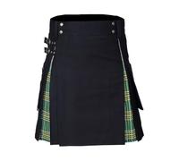 KIXZSAZ Cheap Scottish Mens Watches - for Games and Parties Linen for Female Wrist Watches for Men Cheap Pleated, Green Plus Black, s