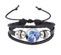 KIXZSAZ Chicness And Durability Combined In Glow In Dark Bracelet And Bangle Blended Glass Constellations Charm Rope Chains, 15