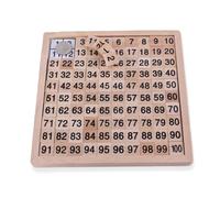 KIXZSAZ Children Wooden Hundred Board Math Educational Numbers Counting Toy Digital Portable Kids Kindergarten Childhood Tray