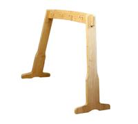 KIXZSAZ Chime Stand Wooden Holder Meditation Gong Display Easy Assembly For All Users Not Easily Fall Down Chime Stand Gong Target Is Suitable For Tabletops