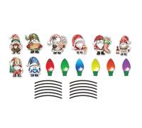 KIXZSAZ Christmas Reflective Car Refrigerator Magnets Decorations Set Easy To Install And Remove Fun Way To Celebrate Season