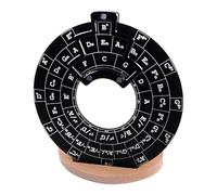 KIXZSAZ Circle Of Fifths Chords Wheel Metal Wheel Essential Tool For All Musicians Seeking To Deepen Music Knowledge Round Music Melody Tool Musical Educational