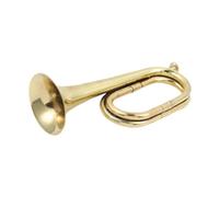 KIXZSAZ Clear Sound Marching Bugle Made Of Solid Copper Scouts Brass Trumpet Huge Performance Capabilities For Musicians Scouting Trumpet Bugle Western Winds Instrument